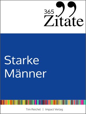 cover image of 365 Zitate für starke Männer